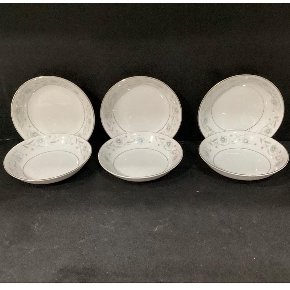 English Garden Berry Bowls #1221, Set of 6, Vtg Fine China Of Japan Dinnerware - Picture 8 of 12